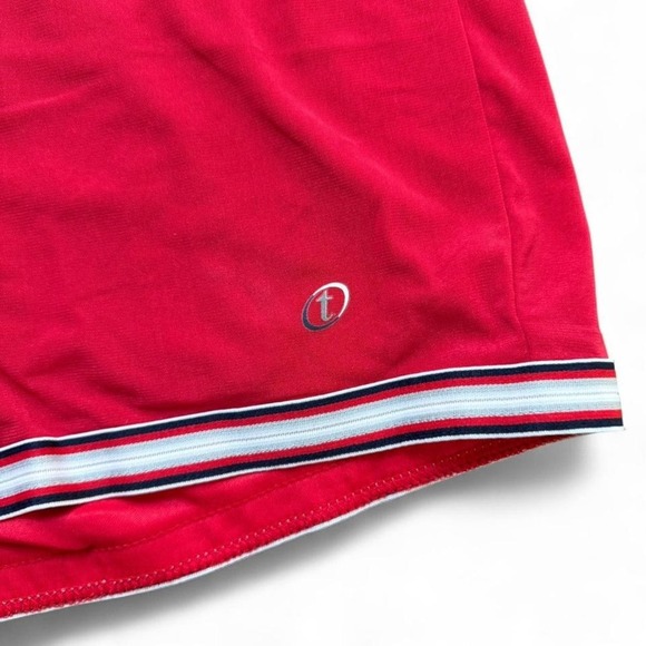 Vintage Y2K Tommy Jeans Red Athletic Shorts | High Rise | - Picture 2 of 5